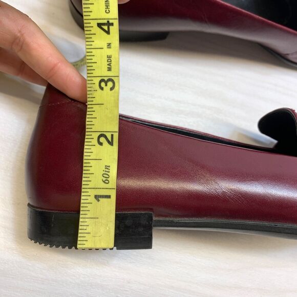 Ecco Women Leather Tassel Pointy Toe Ballerina Flat Loafer Size 39 - Picture 10 of 11